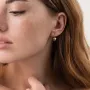 Золоті сережки з фіанітами.