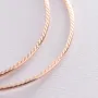 Серьги - кольца в красном золоте (6.3 см) с01882 Оникс