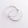 Серьги - кольца в белом золоте (4.6 см) с07142 Оникс