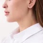 Золота каблучка з фіанітом.
