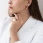 Золоті сережки Куля на англійській застібці с07043 Онікс
