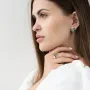 Золоті сережки з фіанітами.