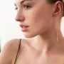 Золоті сережки з фіанітами.