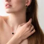Золотые серьги Клевер с ониксом с06169 Оникс