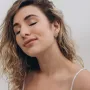 Золоті сережки з фіанітами.