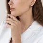 Золоті сережки з фіанітами.