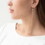 Серьги Игривость в красном золоте (фианиты) с06870 Оникс