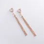 Серьги Игривость в красном золоте (фианиты) с06870 Оникс