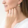 Золотые серьги с бабочками с05535 Оникс