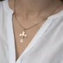 Золотий православний хрестик П02334 Онікс
