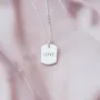 Срібний кулон LOVE 133039l Онікс