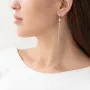 Серьги Игривость в белом золоте (фианиты) с06879 Оникс