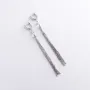 Серьги Игривость в белом золоте (фианиты) с06879 Оникс