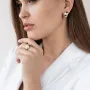 Золоті сережки-підвіски з фіанітами.