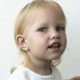 Золоті сережки-підвіски з фіанітами.