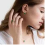 Серьги Клевер в желтом золоте (малахит) с06828 Оникс