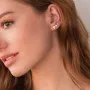 Золотые серьги - клаймберы Стремление с07482 Оникс