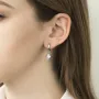 Золоті сережки з фіанітами.