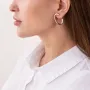Золоті сережки Фрея (овальні) с07401 Онікс