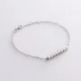 Серебряный браслет Кубики 141526 Оникс 19