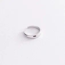 Серьга - каффа в белом золоте с07492 Оникс