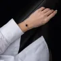 Браслет Конюшина в білому золоті (онікс) б04638 Онікс 20