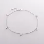 Золотий браслет на ногу Конюшина б04217 Онікс 28