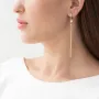 Серьги Игривость в желтом золоте (фианиты) с06877 Оникс