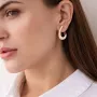 Золотые серьги Капельки с07409 Оникс