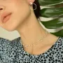 Срібне кольє Воля 181039 Онікс 40