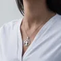 Срібна підвіска Древо життя 132662 Онікс
