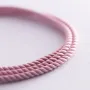 Шелковый розовый шнурок с гладкой застежкой (2мм) 18402 Оникс  50