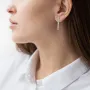 Золоті сережки з гранатом.