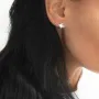 Серьги Крестики в белом золоте с06971 Оникс