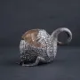 Срібна фігура ручної роботи Лебідь сер00014 Онікс