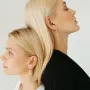 Золотые серьги Кресты с06747 Оникс