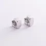 Сережки Риск у білому золоті с06994 Онікс