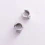 Сережки Риск у білому золоті с06994 Онікс
