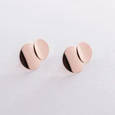 Серьги Уникальные в красном золоте 470578 Оникс