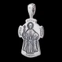 Срібний православний хрест. Святі мучениці Віра, Надія, Любов і їхня мати Софія 13440 Онікс