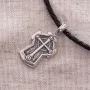 Срібний православний хрест. Святі мучениці Віра, Надія, Любов і їхня мати Софія 13440 Онікс
