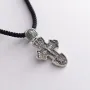 Срібний православний хрест (чорніння) 132735 Онікс