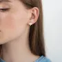 Сережки Хрестики у жовтому золоті с06954 Онікс