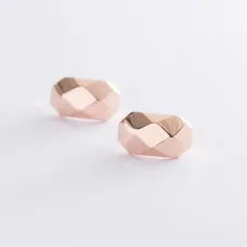 Серьги Совершенство в красном золоте с06790 Оникс