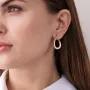 Золоті сережки з фіанітами.