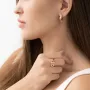 Золоті сережки з фіанітами.