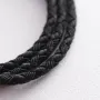 Шелковый шнурок с серебряной застежкой 18717 Оникс  55
