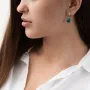 Золоті сережки з синтетичним кварцом