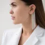Срібна сережка - каффа Неповторність 122861 Онікс