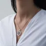 Золотий кулон Троянди вітрів П03330 Онікс